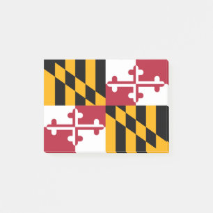 Maryland State Flag Design Accent Post-it Notes