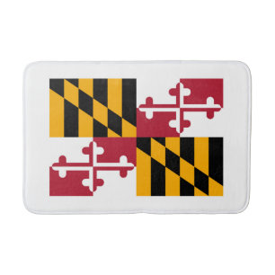 Maryland State Flag Design Bath Mat