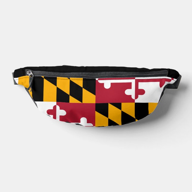 Maryland State Flag Design Bum Bags (Lay Down)