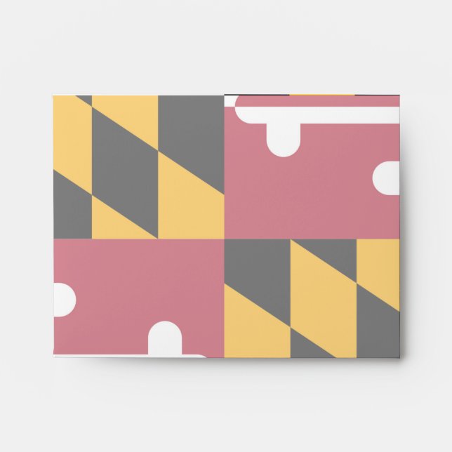 Maryland State Flag Design Display Envelope (Front)