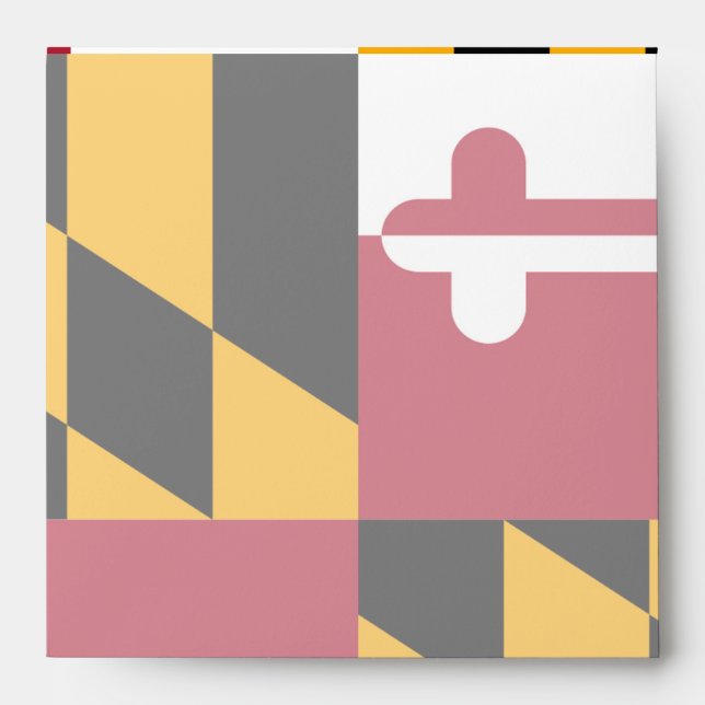 Maryland State Flag Design Display Envelope (Front)