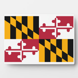 Maryland State Flag Design Plaque