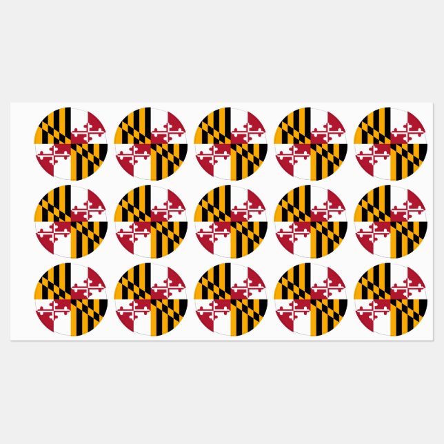 Maryland State Flag Festive Design (Sheet)