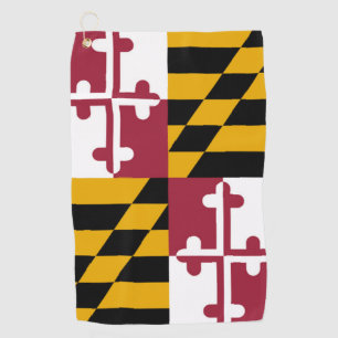 Maryland State Flag Golf Towel