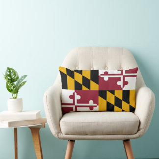 Maryland State Flag Lumbar Cushion