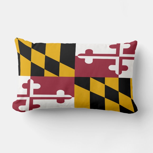 Maryland State Flag Lumbar Cushion (Front)