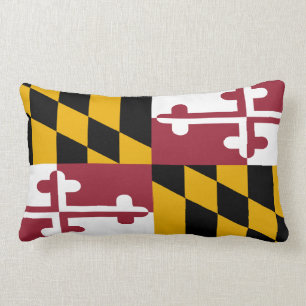 Maryland State Flag Lumbar Cushion