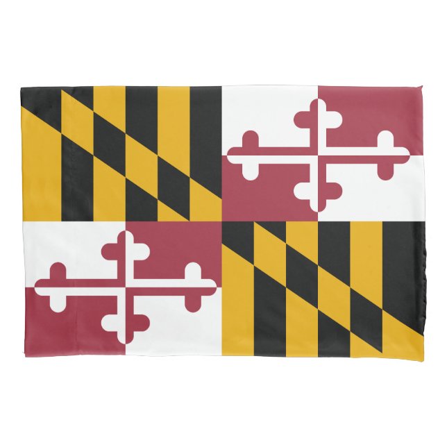 Maryland State Flag Pillowcase (Front)