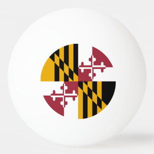 Maryland State Flag Ping Pong Ball