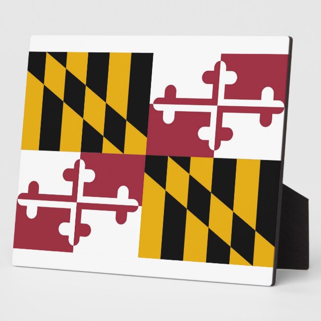 Maryland State Flag Plaque (Side)