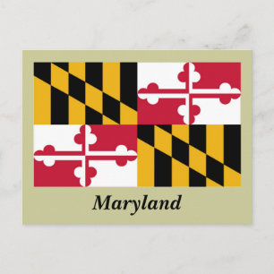 Maryland State Flag Postcard
