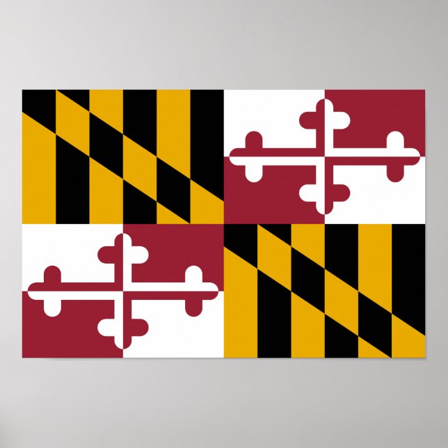 Maryland State Flag Poster (Front)