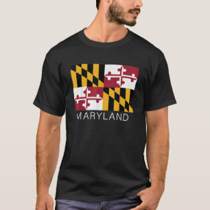 Maryland State Flag State Of Maryland Souvenir Ame T-Shirt