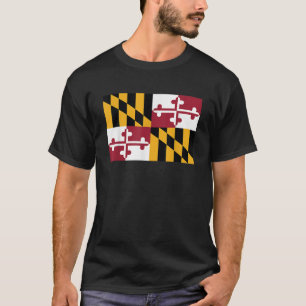 Maryland State Flag State Of Maryland Souvenir Ame T-Shirt