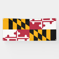 Maryland State Flag Stylish Decor Banner