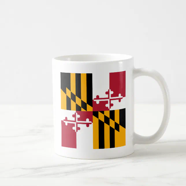 Maryland State Flag Stylish Display Coffee Mug Zazzle.co.nz
