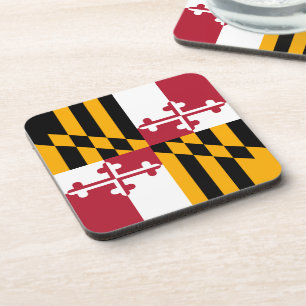 Maryland State Flag Stylish Graphic Coaster