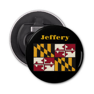 Maryland State Flag Swag Merchandise  Bottle Opener