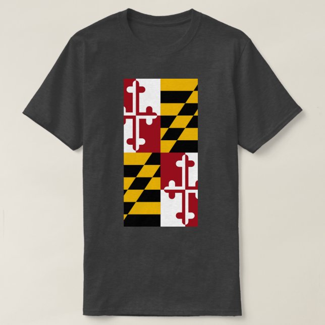 Maryland State Flag T-Shirt (Design Front)