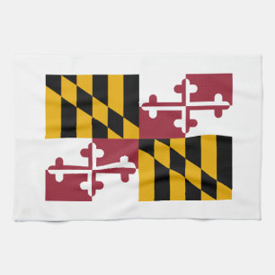Maryland State Flag Tea Towel