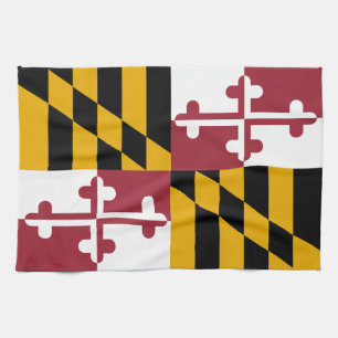 Maryland State Flag Tea Towel