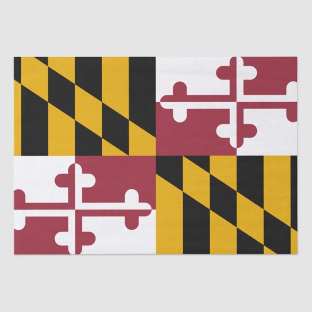 Maryland State Flag Tissue Paper (Front)