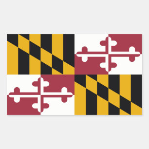 Maryland State Flag, United States Rectangular Sticker