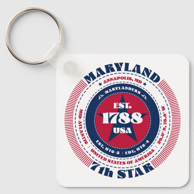 Maryland State Keychain (Front)