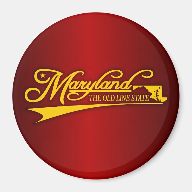 Maryland State of Mine Magnet (Front)