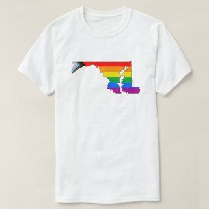 Maryland State Pride LGBTQ Progress Pride T-Shirt