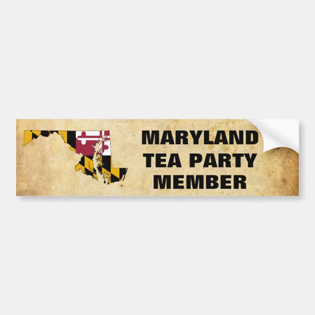 MARYLAND TEA PARTY BUMPER STICKER (Front)
