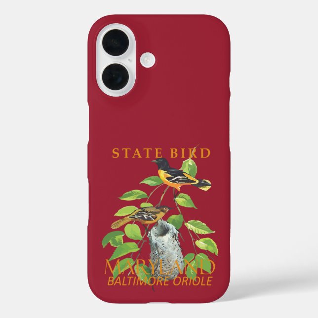 Maryland Territory Bird The Icterus galbula Case-Mate iPhone Case (Back)