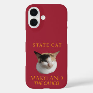 Maryland Territory Cat The Calico iPhone 16 Case