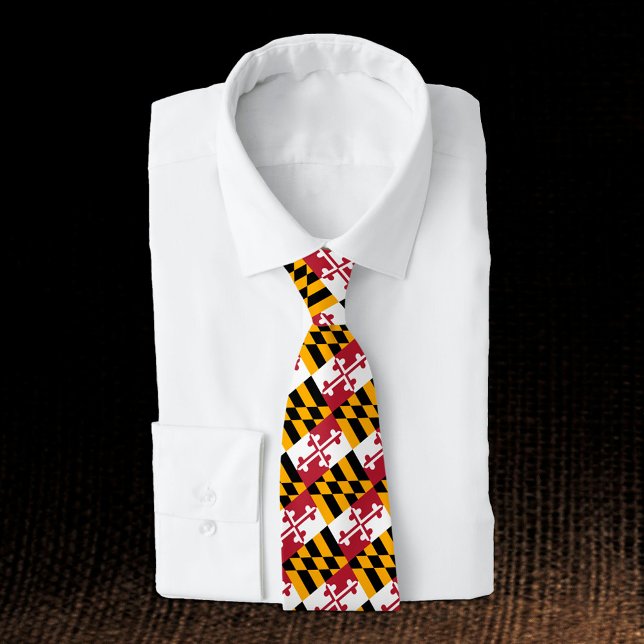 Maryland Ties, business fashion USA, Maryland Flag Tie (Creator Uploaded)