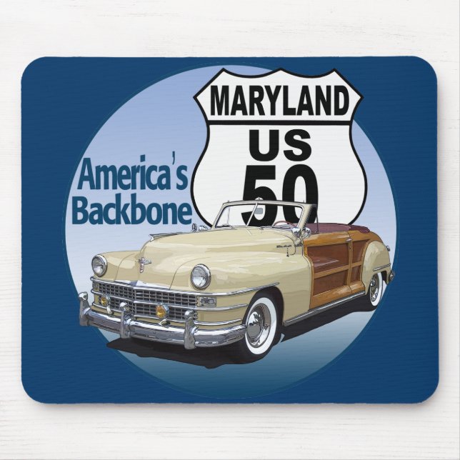 Maryland US Route 50 Mouse Pad (Front)