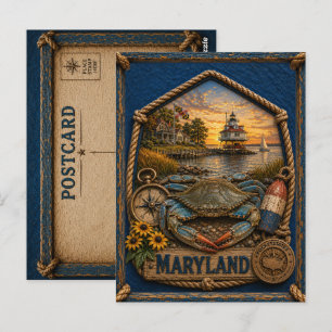 Maryland Vintage Travel Postcard
