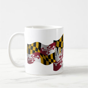 Maryland Waving Flag Coffee Mug