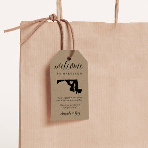Maryland Wedding Welcome Gift Tags