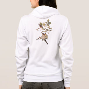 Maryland Yellowthroat Audubon Birds with Flowers Hoodie