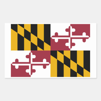 Marylander Flag, Flag of Maryland Rectangular Sticker