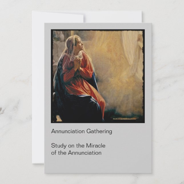 Mary's Annunciation Invitation (Front)