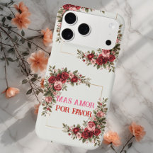 Mas Amor Por Favor Vintage Rose Frame Romantic