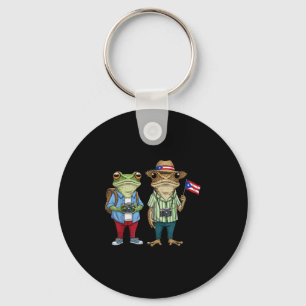 Más Fotos Puerto Rico Rican Flag Funny Sapo Concho Key Ring