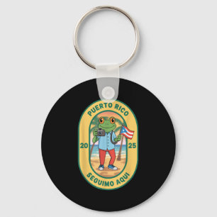 Más Fotos Puerto Rico Rican Flag Funny Sapo Concho Key Ring