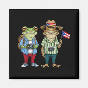 Más Fotos Puerto Rico Rican Flag Funny Sapo Concho Magnet