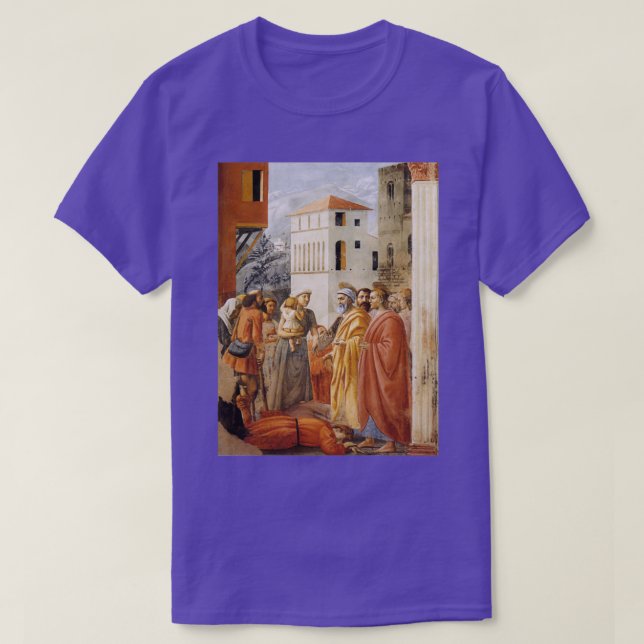 Masaccio Distribution of Alms and Death of Ananias T-Shirt (Design Front)
