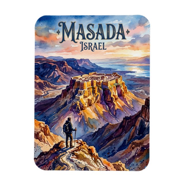 Masada National Park Israel Magnet (Vertical)