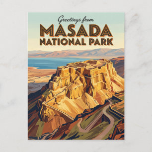 Masada National Park Israel Postcard