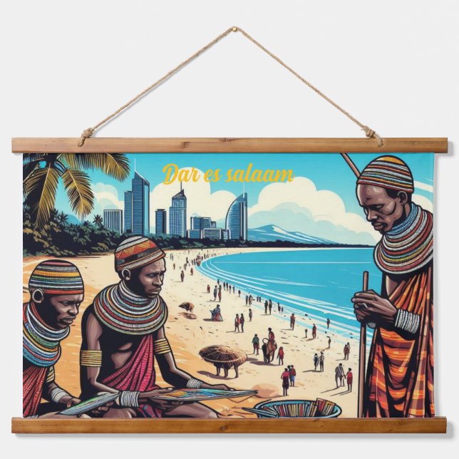 Masai Trades men Tapestry (Front)