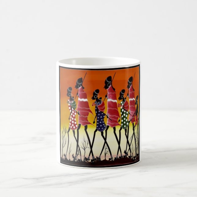 Masai Tribe Coffee Mugs (Center)